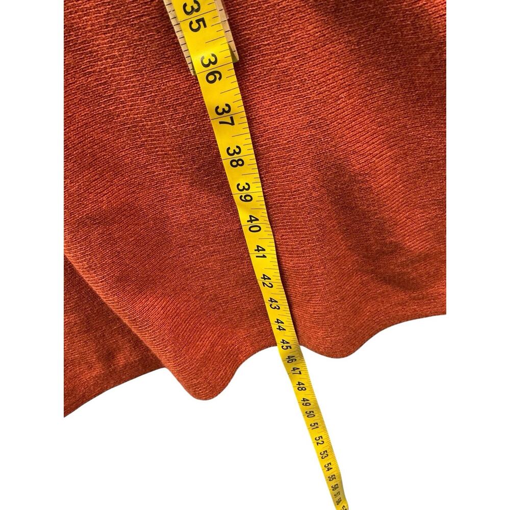 Boden Rust Orange Ribbed Knit Scoop Neck Midi Dress Womens US 12R - Picture 8 of 13